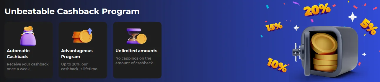 Bannière Betify programme de cashback jusqu'à 20%
